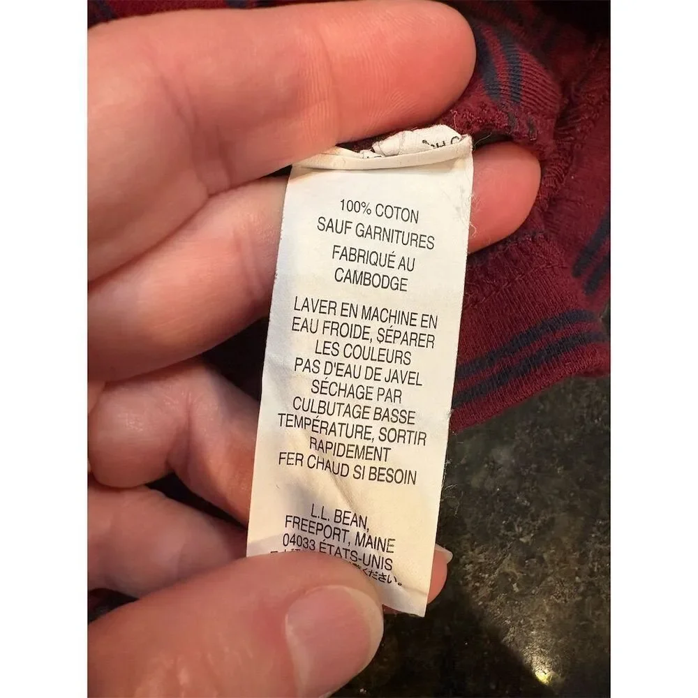 LL Bean Men's XL Striped Mock Turtleneck Long Sleeve Shirt Multicolor - Picture 6 of 7